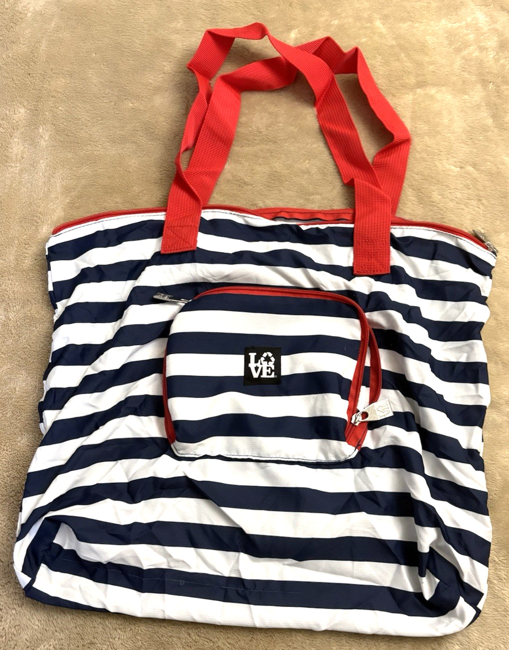 Love Tuttle Beachy Bag Stash Straps Blue/White